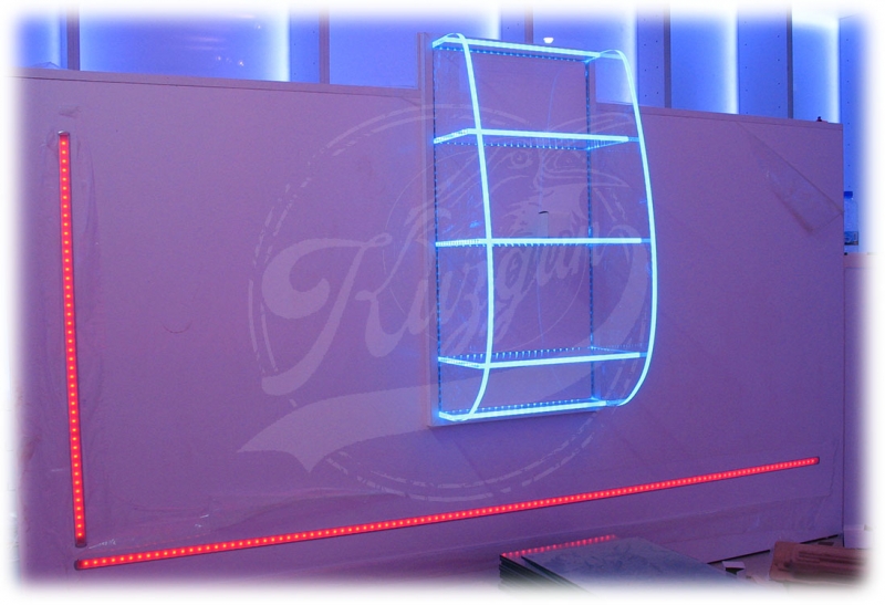 Led Işıklı Pleksiglass Raf
