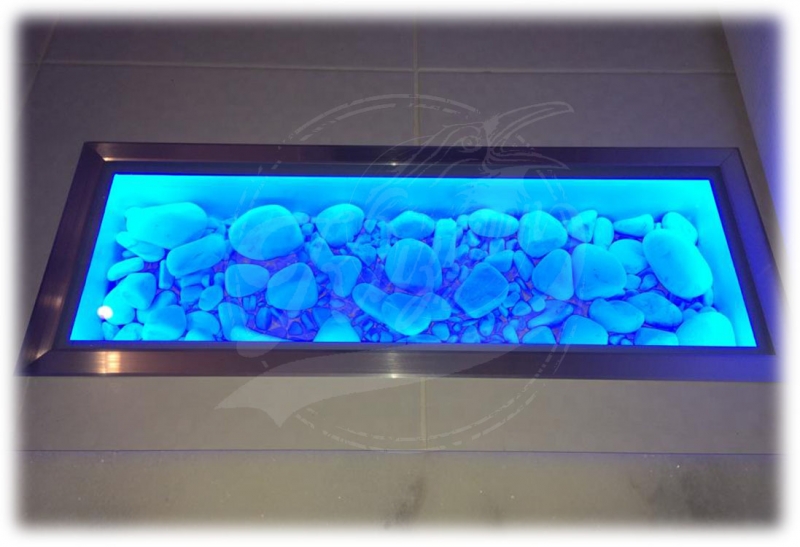 Led aydınlatmalı yer dekoru