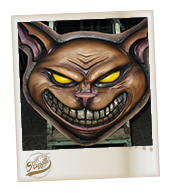 Resin Cheshire cat Reçine döküm