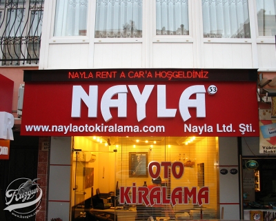 Kutu Harfli Işıklı Tabelası